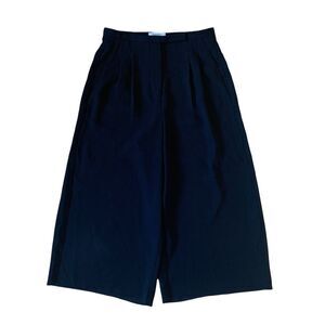 Black Cropped Babaton Wide Leg Pants Size 2